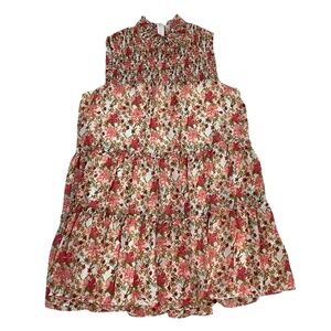 Taylor Women Floral Cinched Sleeveless Dress Size XL